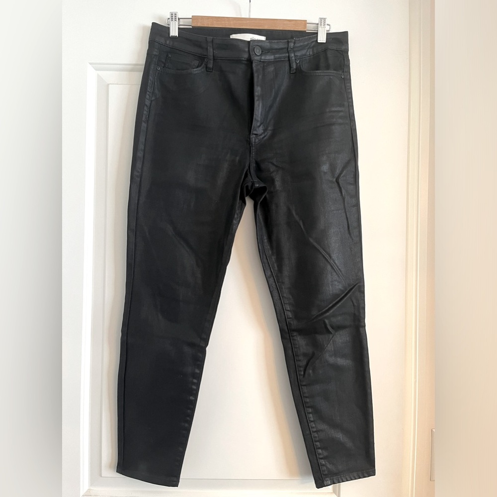 Ella Moss Coated Black Jeans